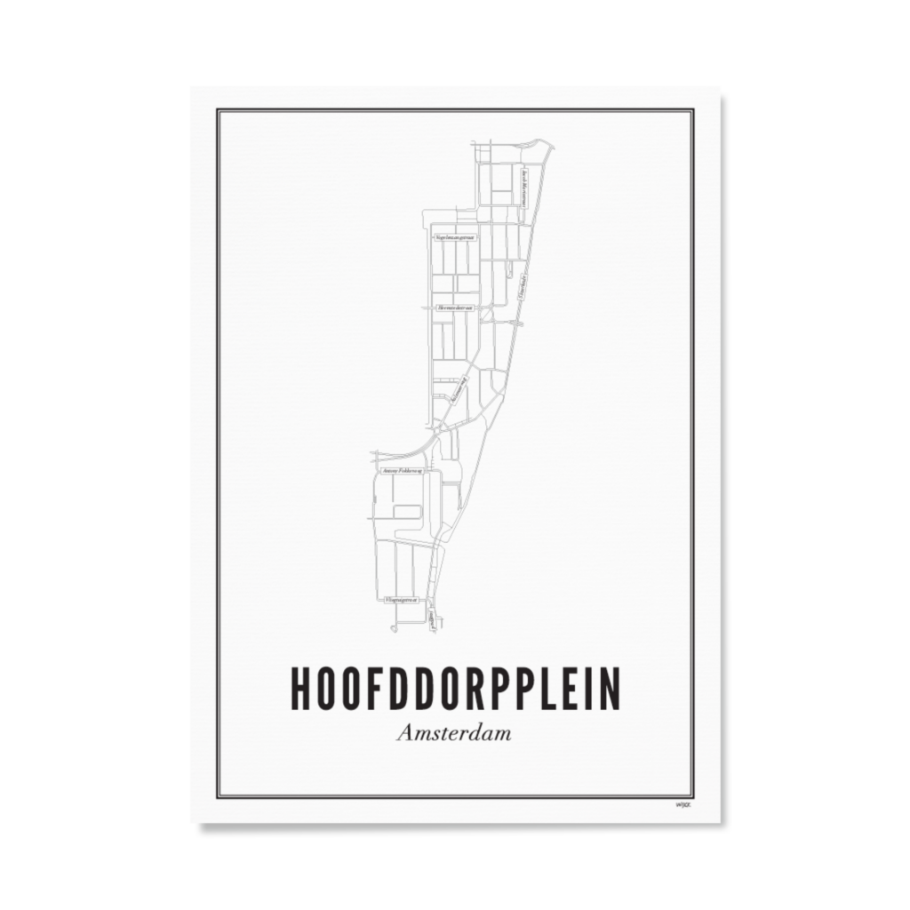 Poster von Amsterdam - Hoofddorpplein | WIJCK.
