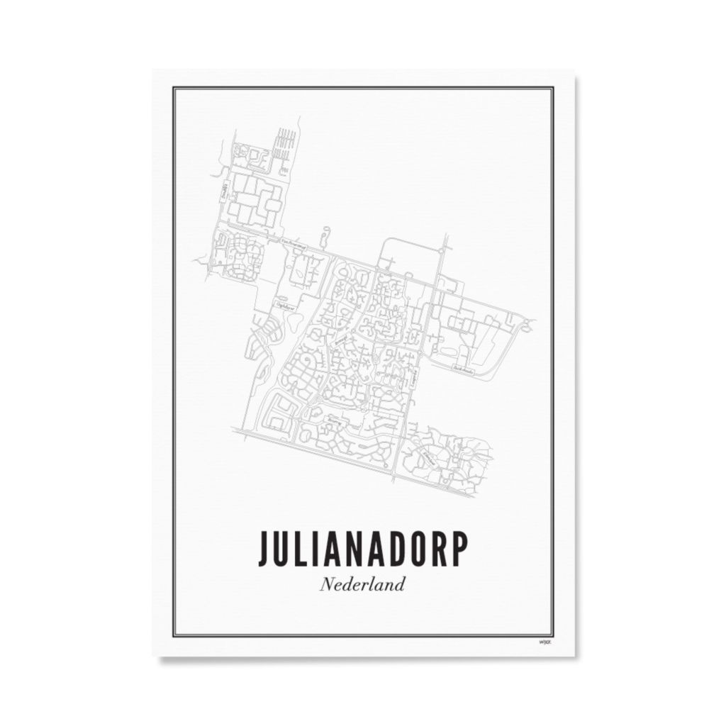 Poster van Julianadorp - Stad | WIJCK. 