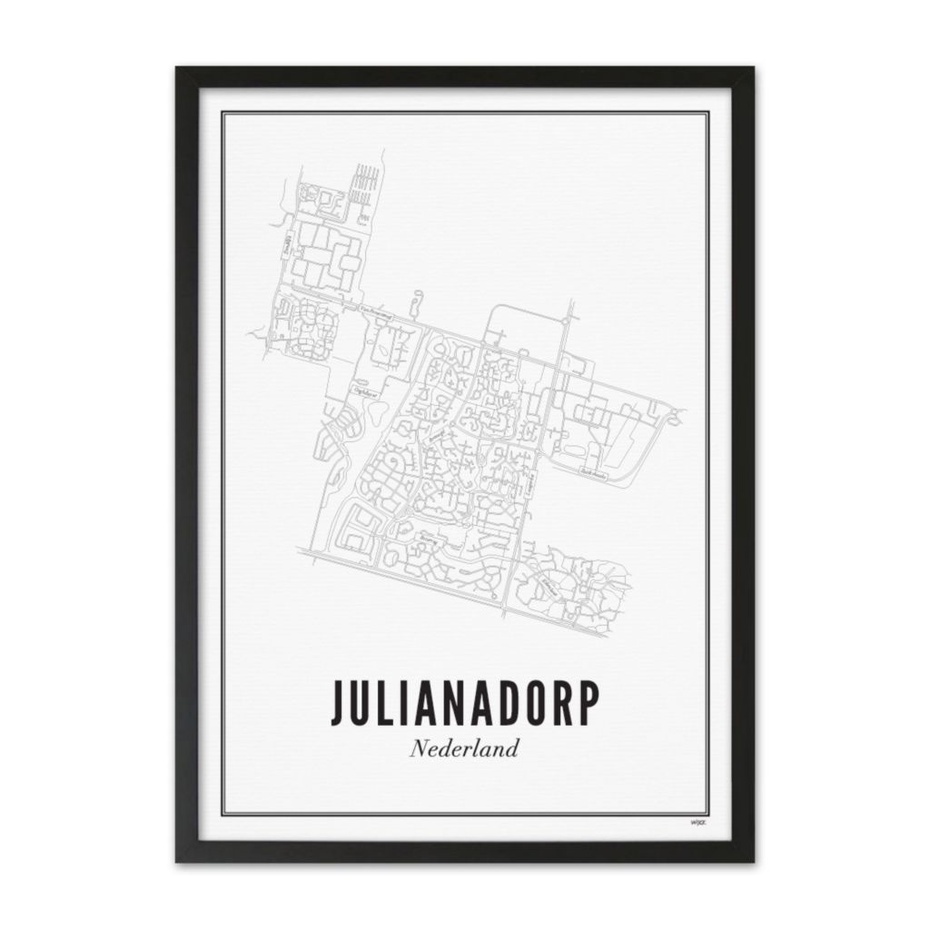 Poster van Julianadorp - Stad | WIJCK. 