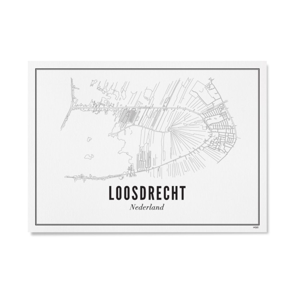 Poster van Loosdrecht - Stad | WIJCK. 