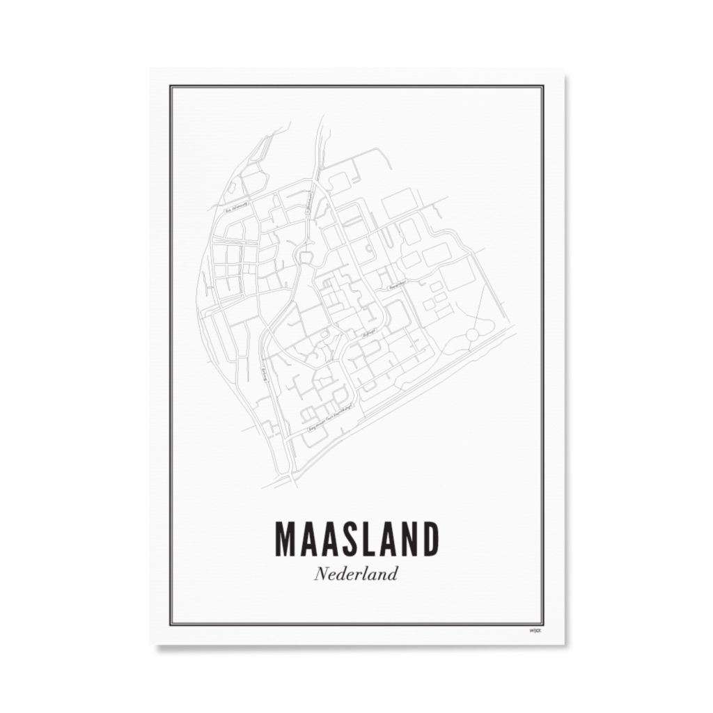 Poster van Maasland - Stad | WIJCK. 