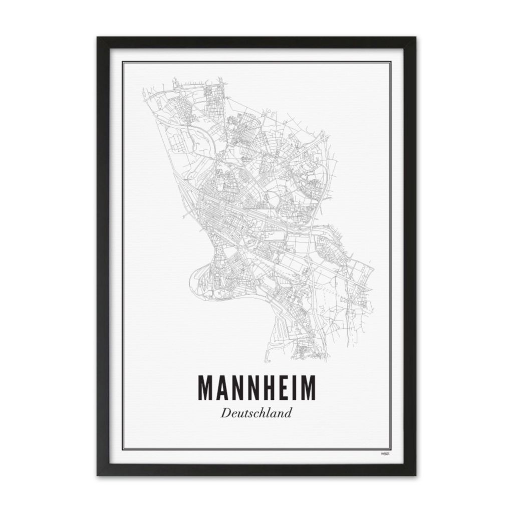 Poster von Mannheim - Stadt | WIJCK.