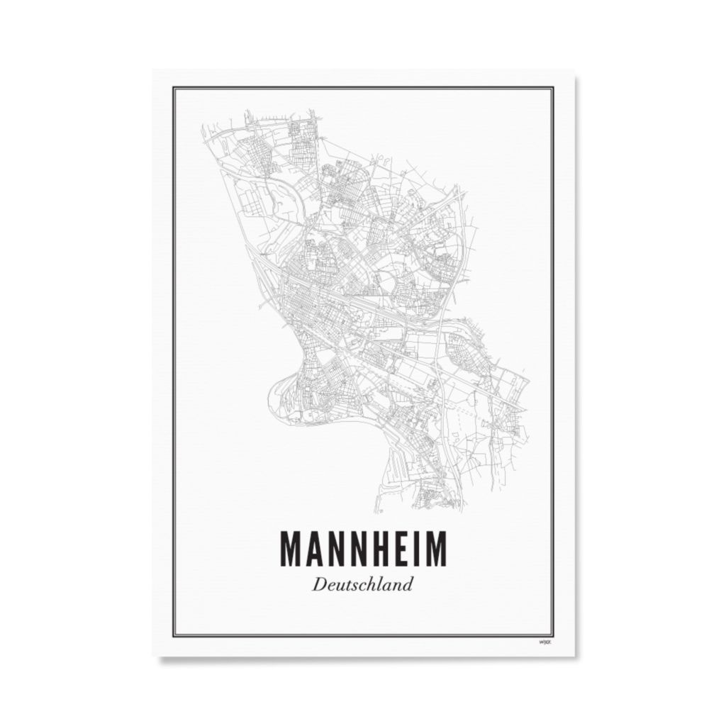 Poster von Mannheim - Stadt | WIJCK.