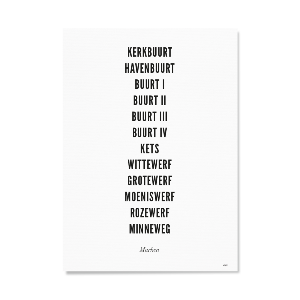 Poster von Marken - Typo | WIJCK.