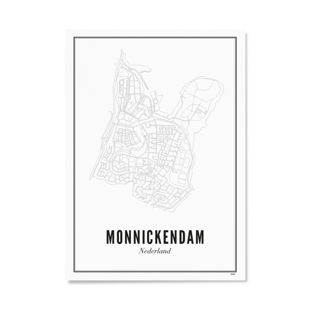 Poster von Monnickendam - Stad | WIJCK.