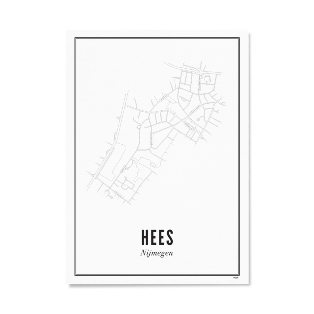 Poster of Nijmegen - Hees | WIJCK.