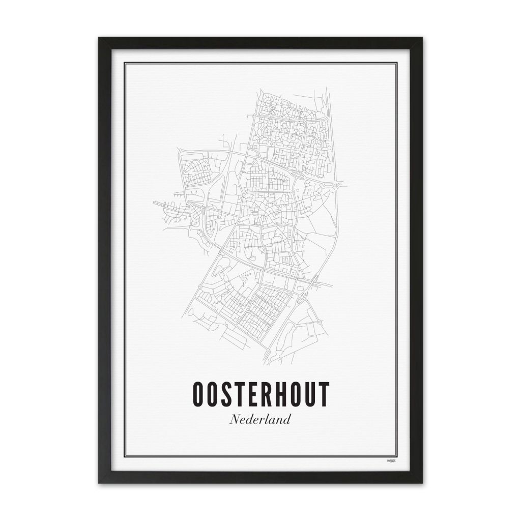 Poster von Oosterhout - Stadt | WIJCK.