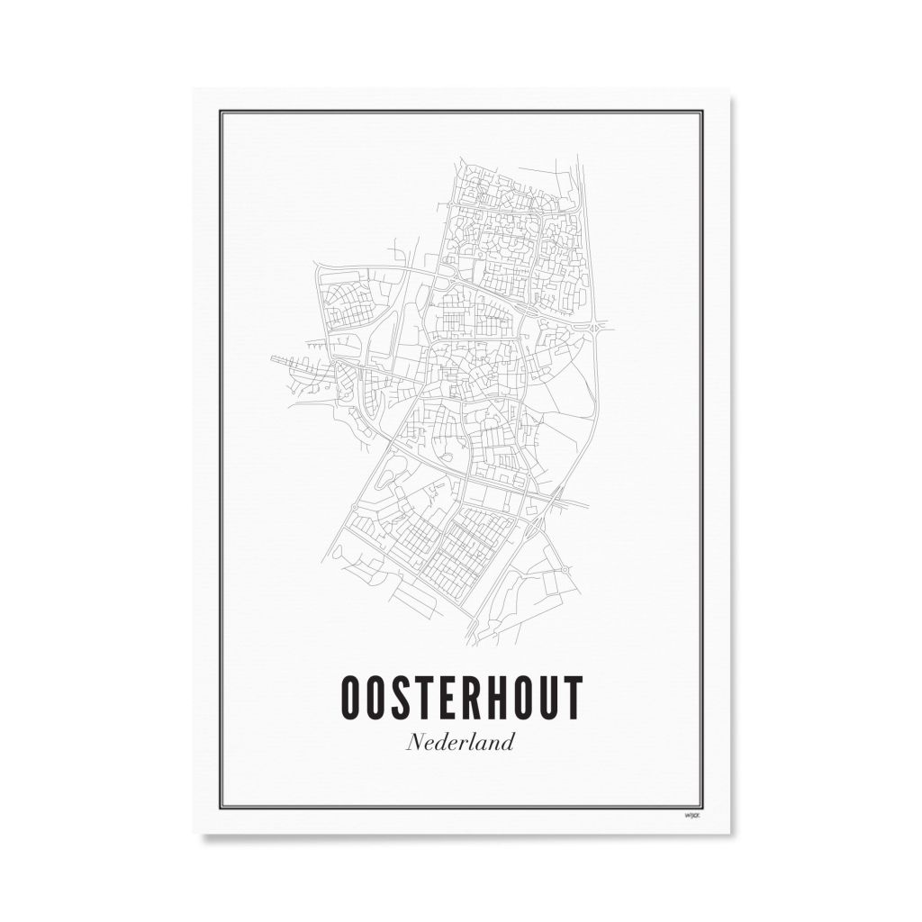 Poster von Oosterhout - Stadt | WIJCK.