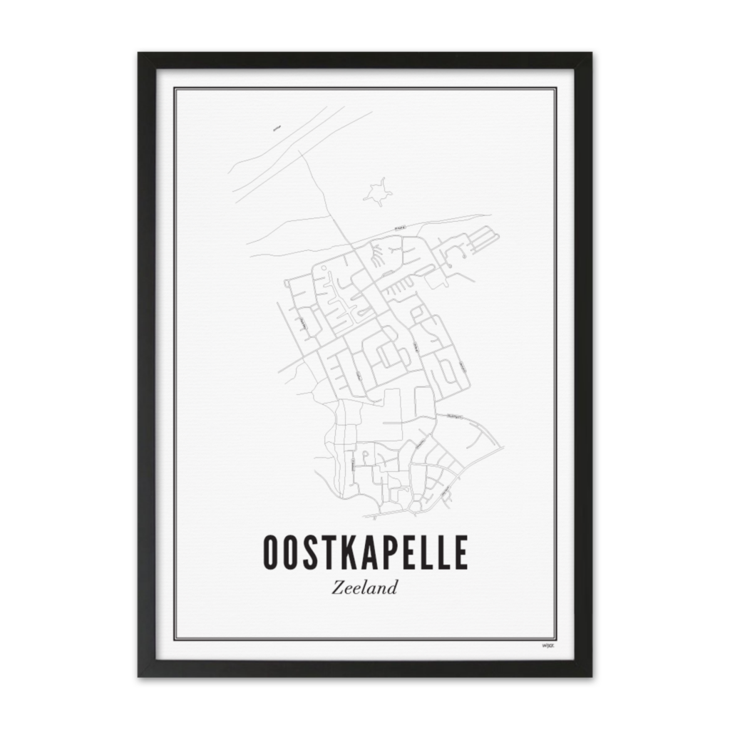 Poster van Oostkapelle - Stad | WIJCK. 