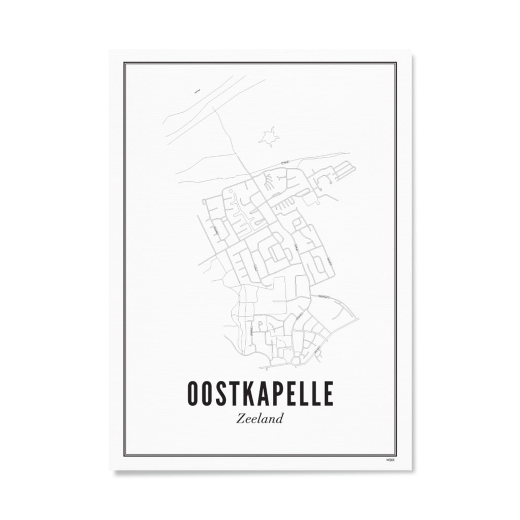 Poster van Oostkapelle - Stad | WIJCK. 