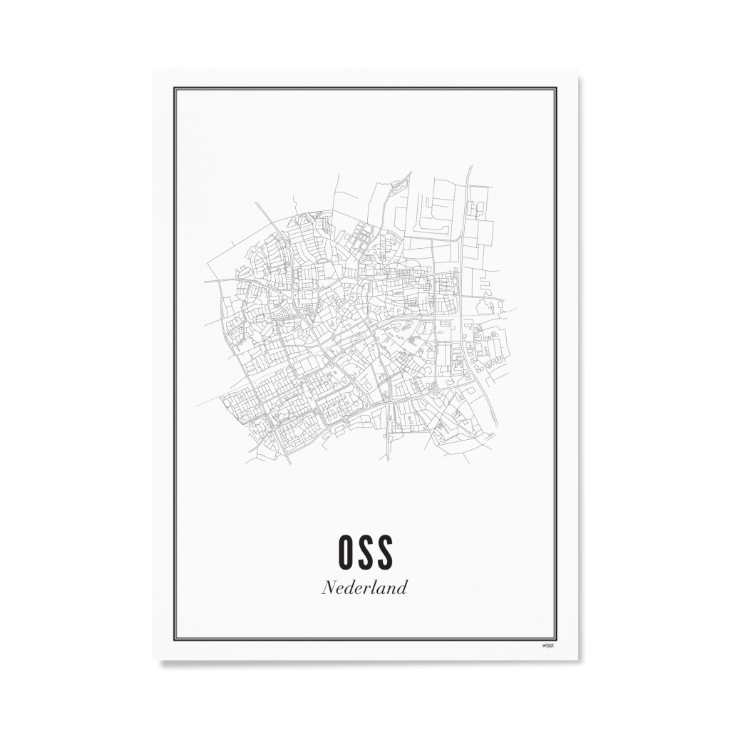 Poster van Oss - Stad | WIJCK. 