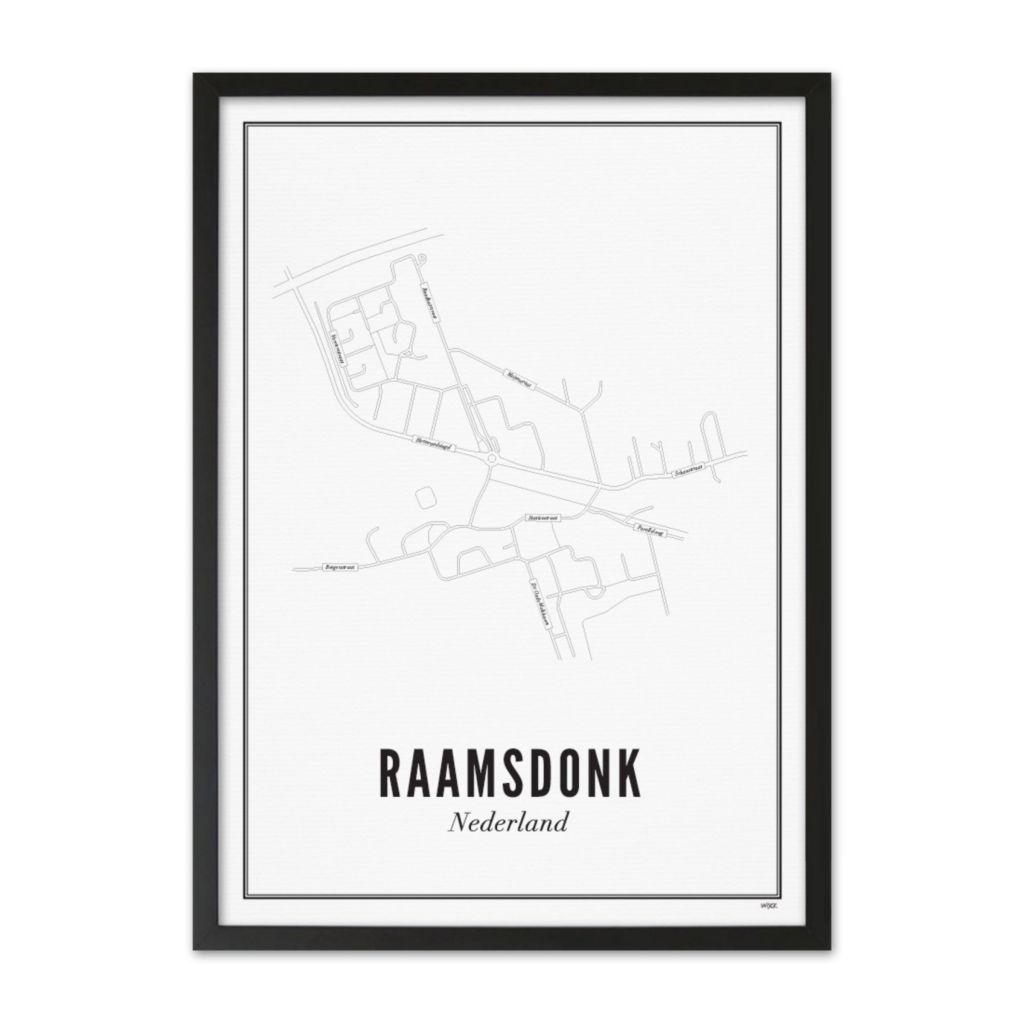 Poster von Raamsdonk - Stadt | WIJCK.