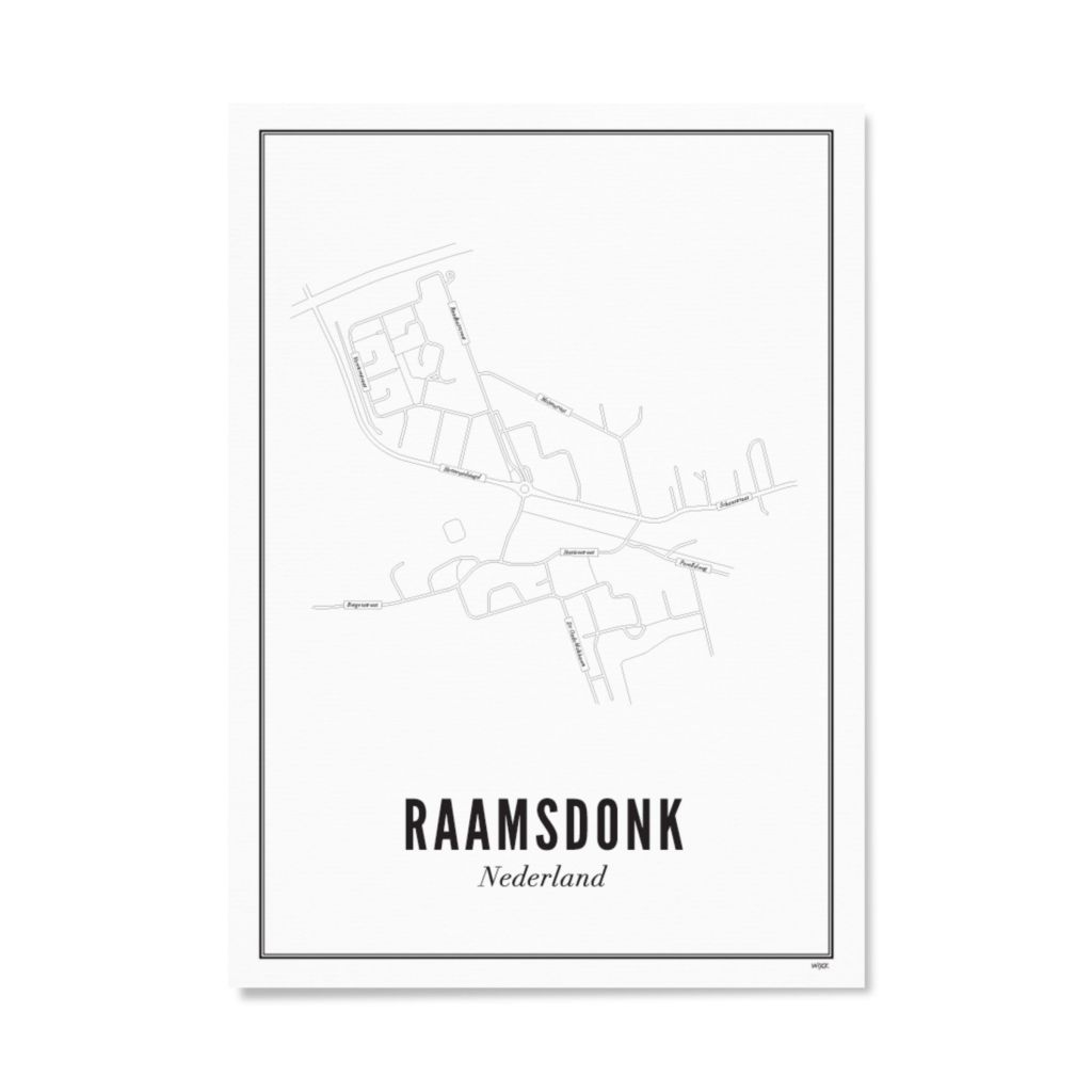 Poster von Raamsdonk - Stadt | WIJCK.