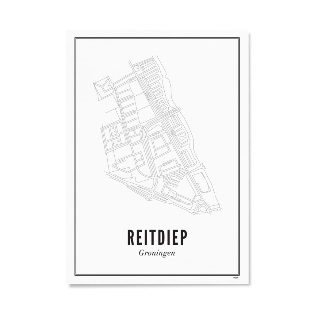 Poster von Groningen - Reitdiep | WIJCK.