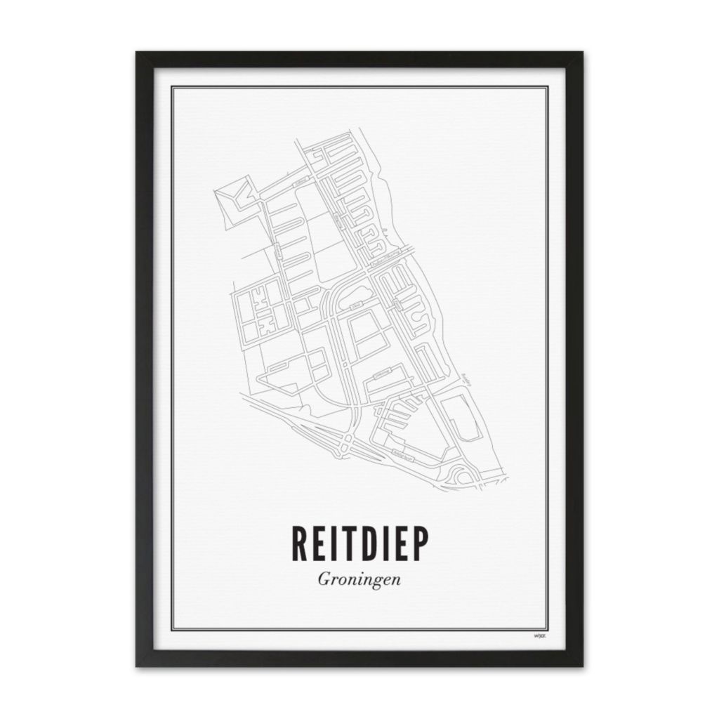 Poster von Groningen - Reitdiep | WIJCK.