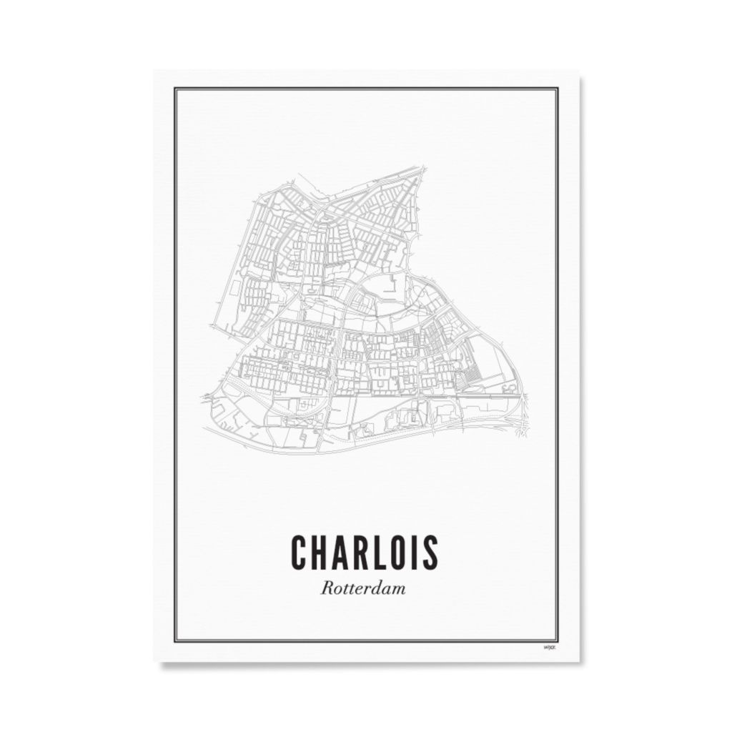 Poster von Rotterdam - Charlois | WIJCK.