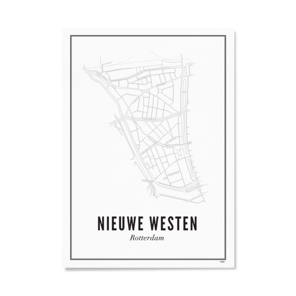Poster von Rotterdam - Nieuwe Westen | WIJCK.