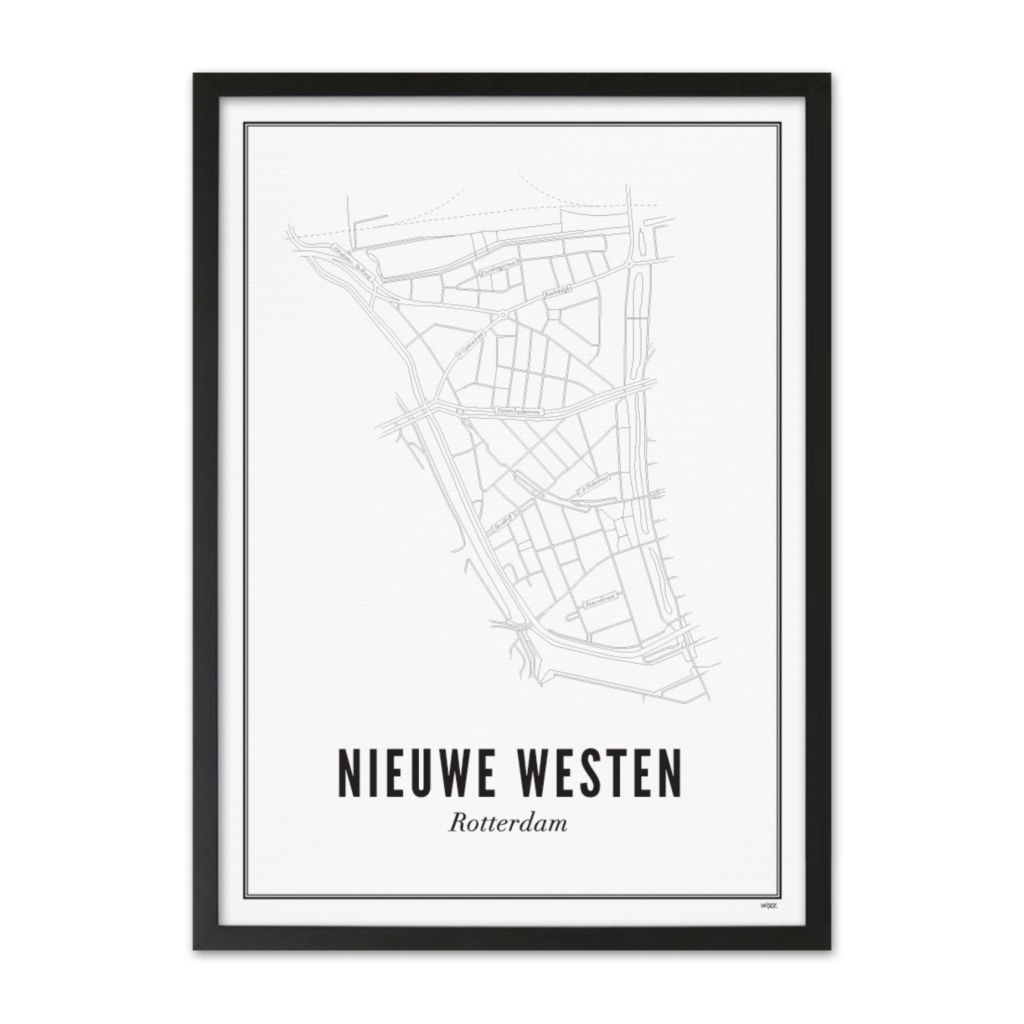 Poster von Rotterdam - Nieuwe Westen | WIJCK.