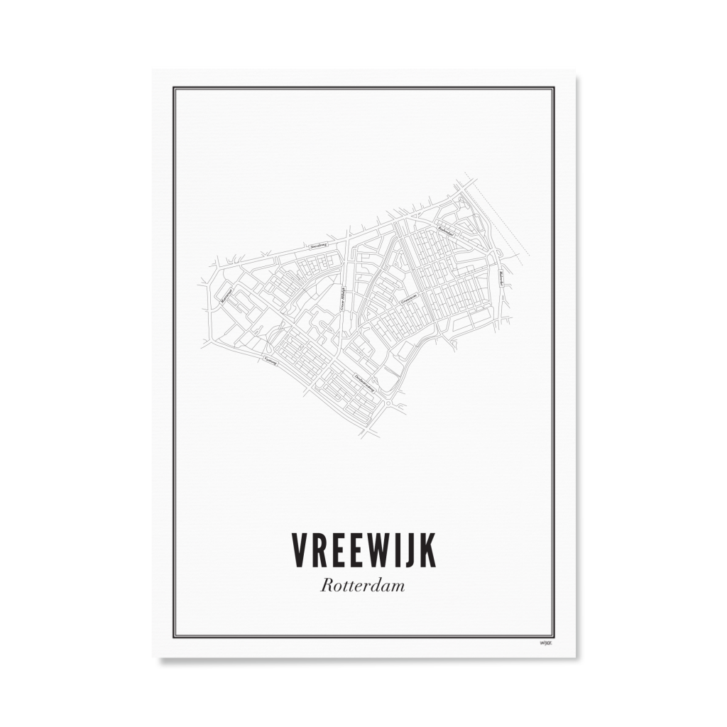 Poster van Rotterdam - Vreewijk | WIJCK. 