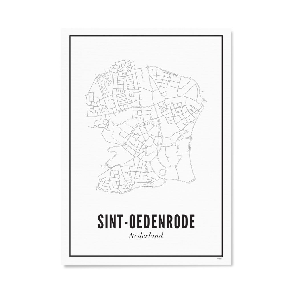 Poster van Sint Oedenrode - Stad | WIJCK. 