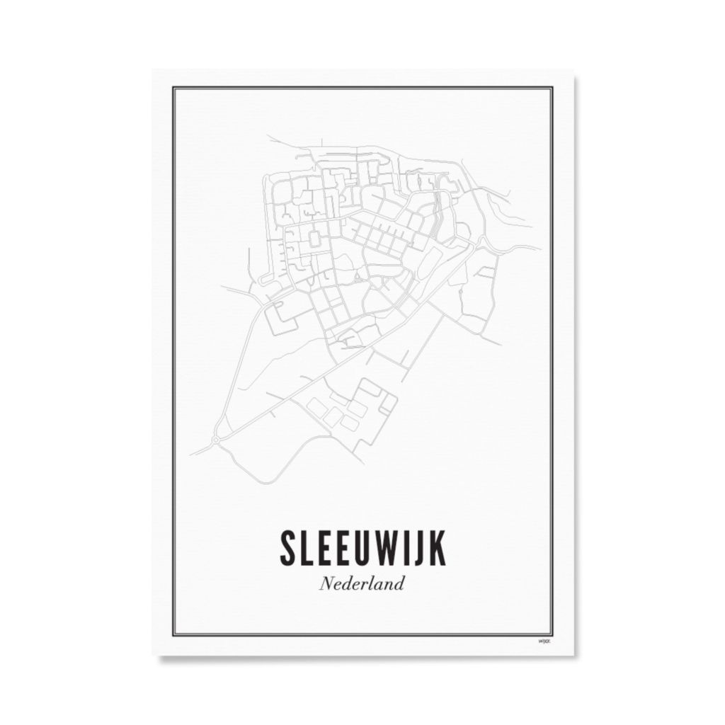 Poster of Sleeuwijk - City | WIJCK.