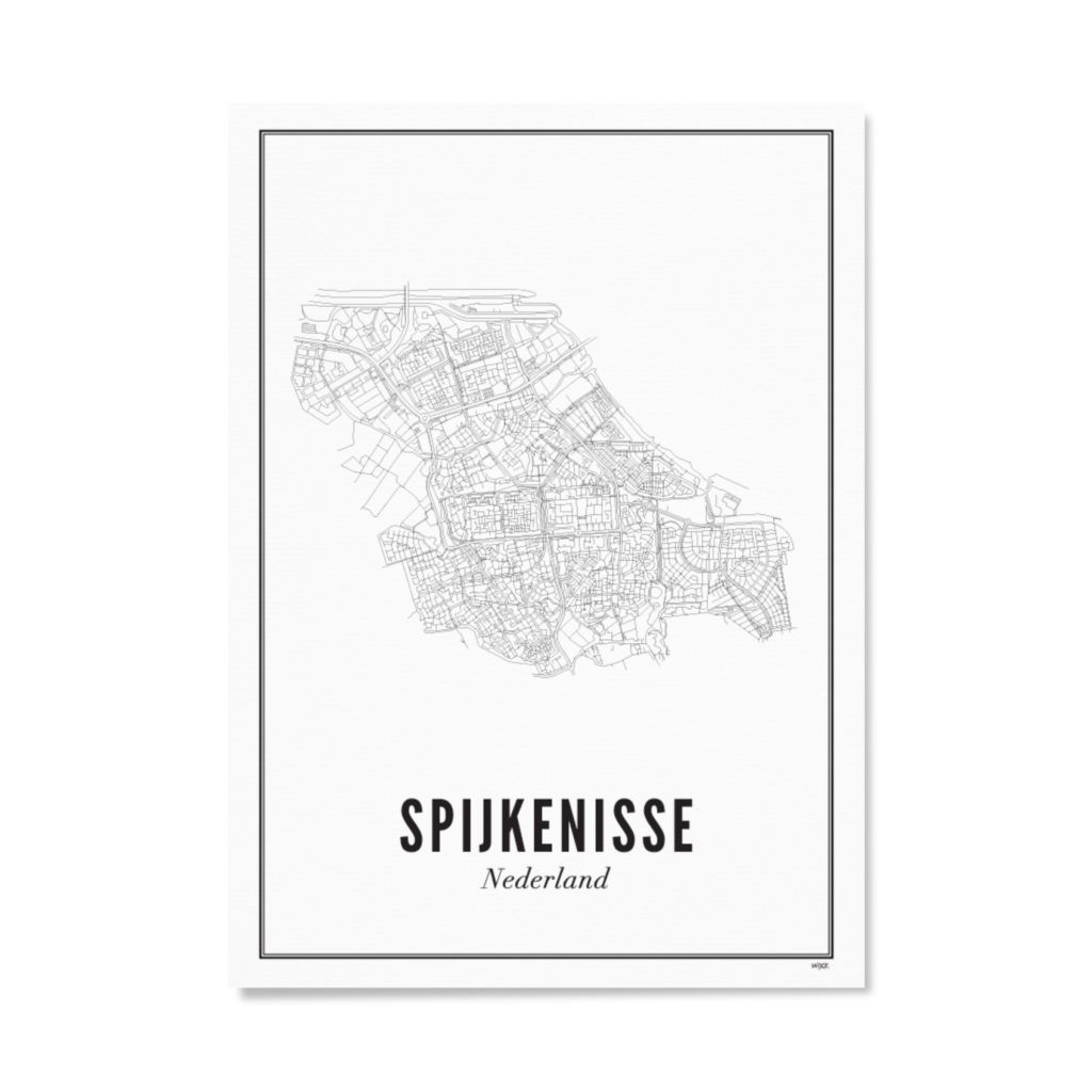 Poster van Spijkenisse - Stad | WIJCK. 