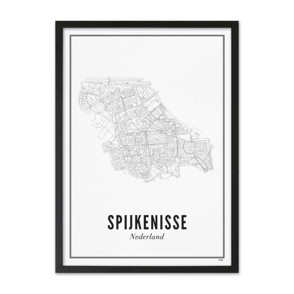 Poster van Spijkenisse - Stad | WIJCK. 