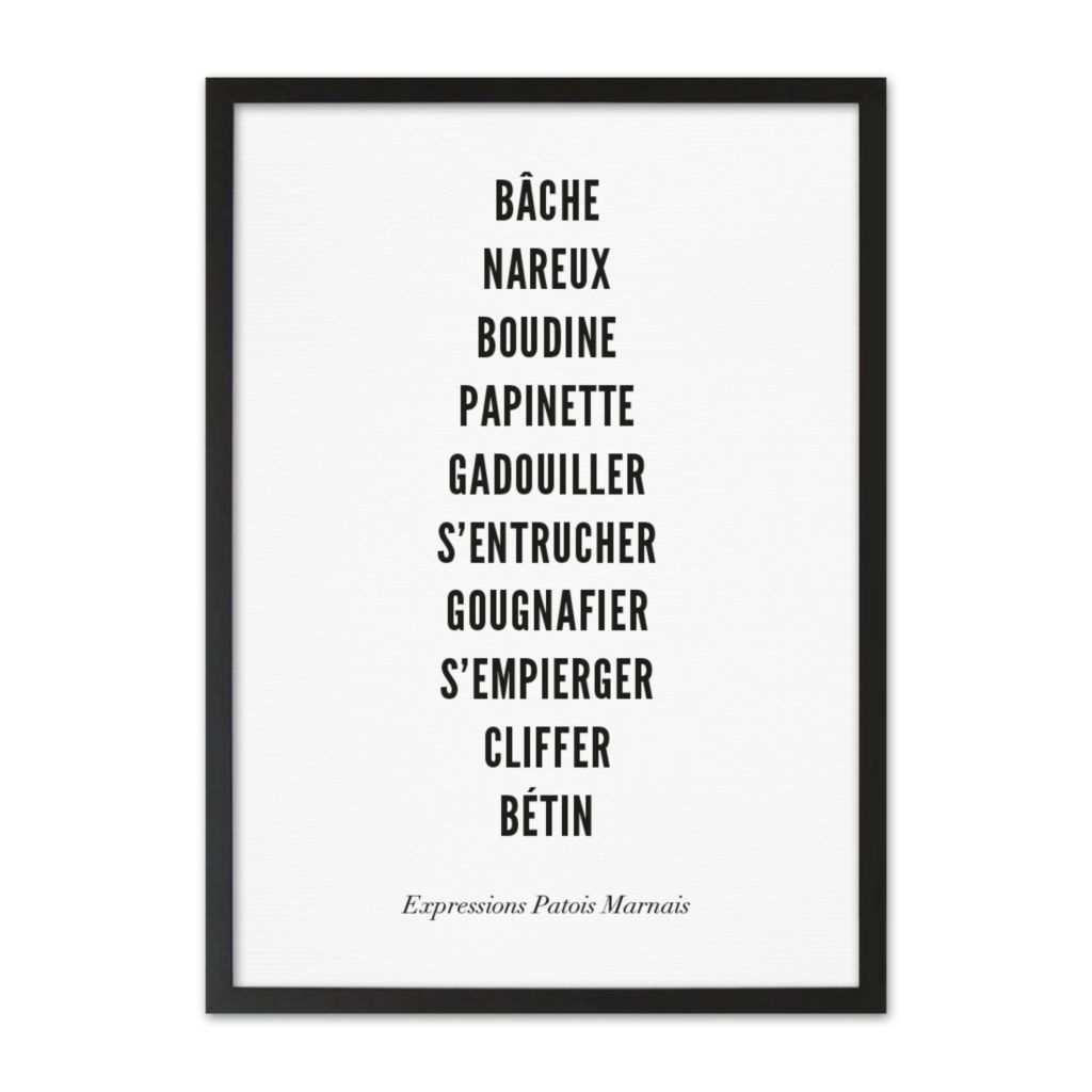 Affiches de Typo Expressions patois marnais | WIJCK.