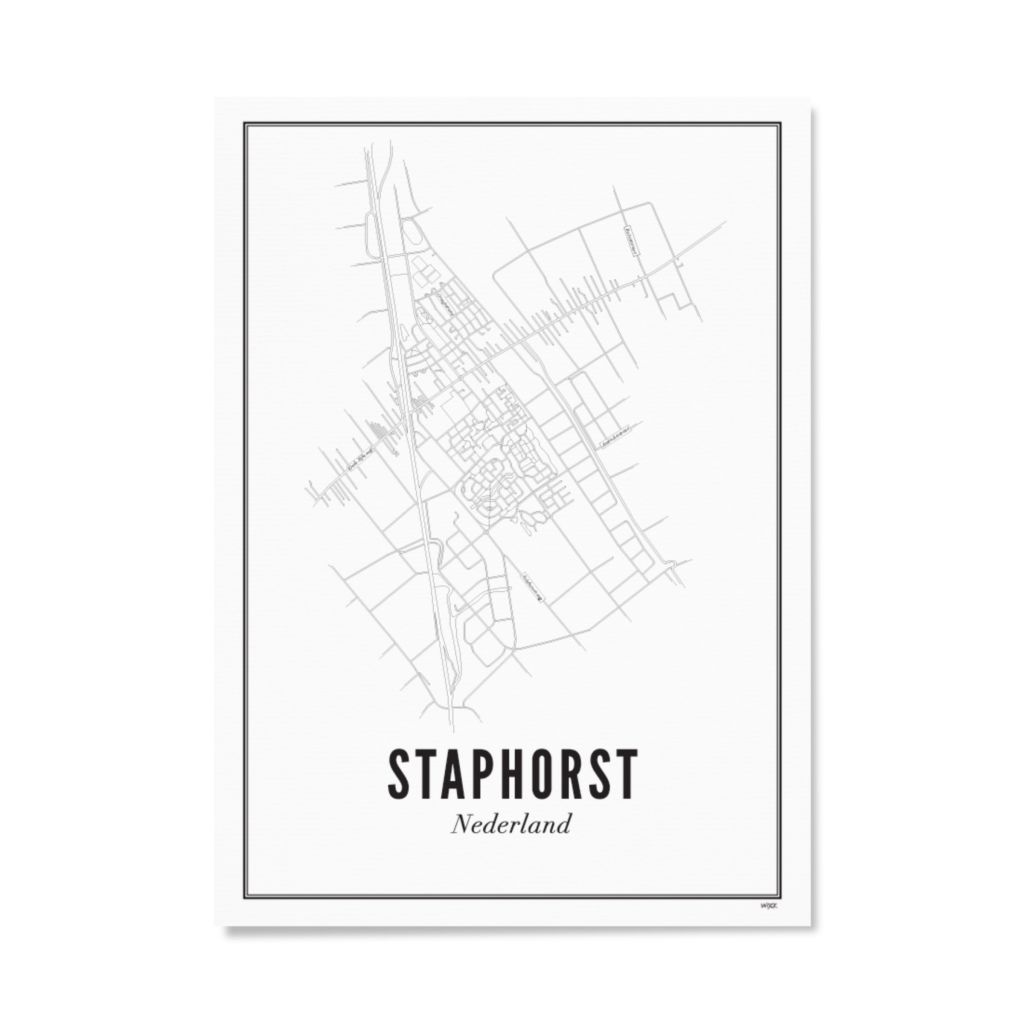 Poster von Staphorst - Stadt | WIJCK.