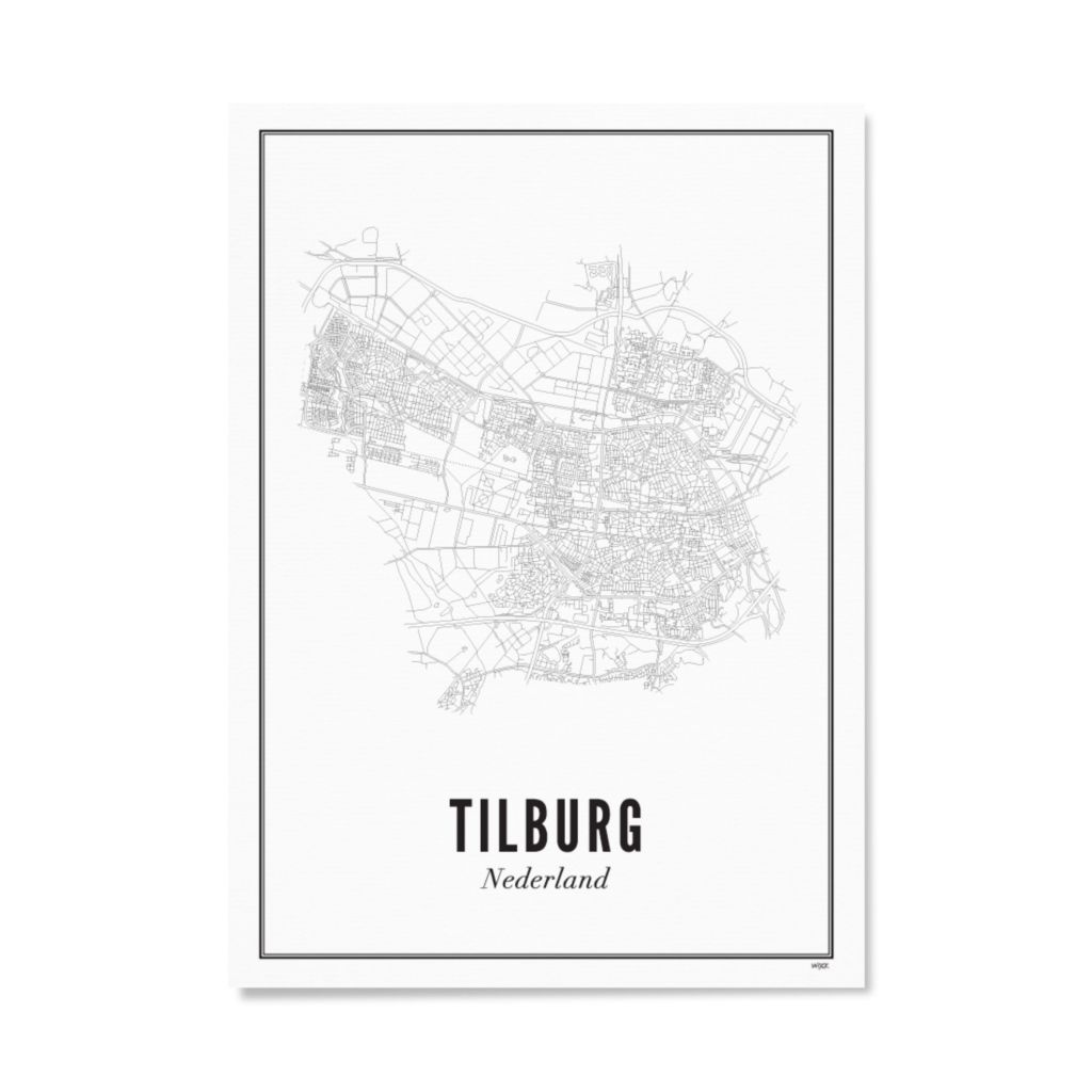 Poster van Tilburg - Stad | WIJCK. 