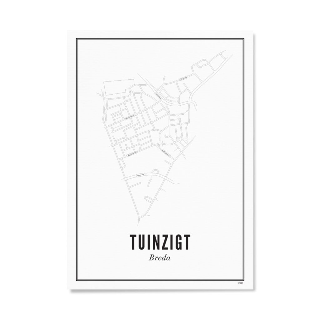 Poster of Breda -  Tuinzigt | WIJCK.