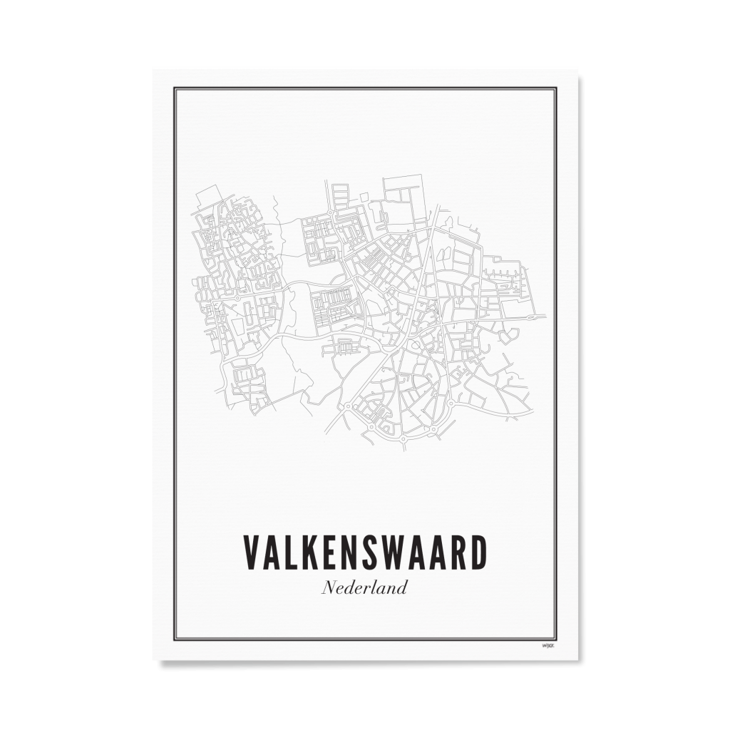 Poster van Valkenswaard - Stad | WIJCK. 