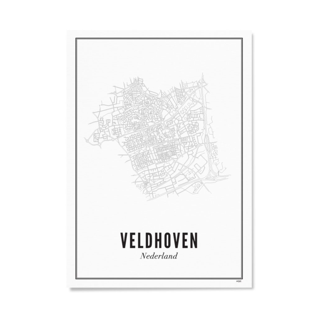 Poster van Veldhoven - Stad | WIJCK. 
