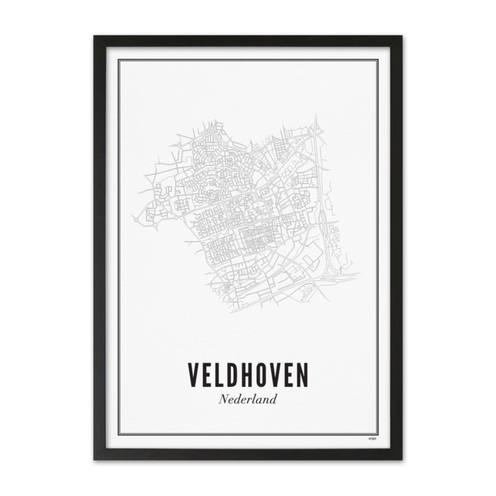Poster van Veldhoven - Stad | WIJCK. 