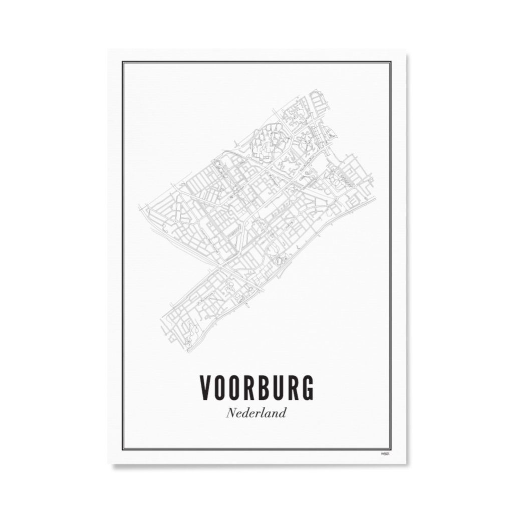 Poster van Voorburg - Stad | WIJCK. 