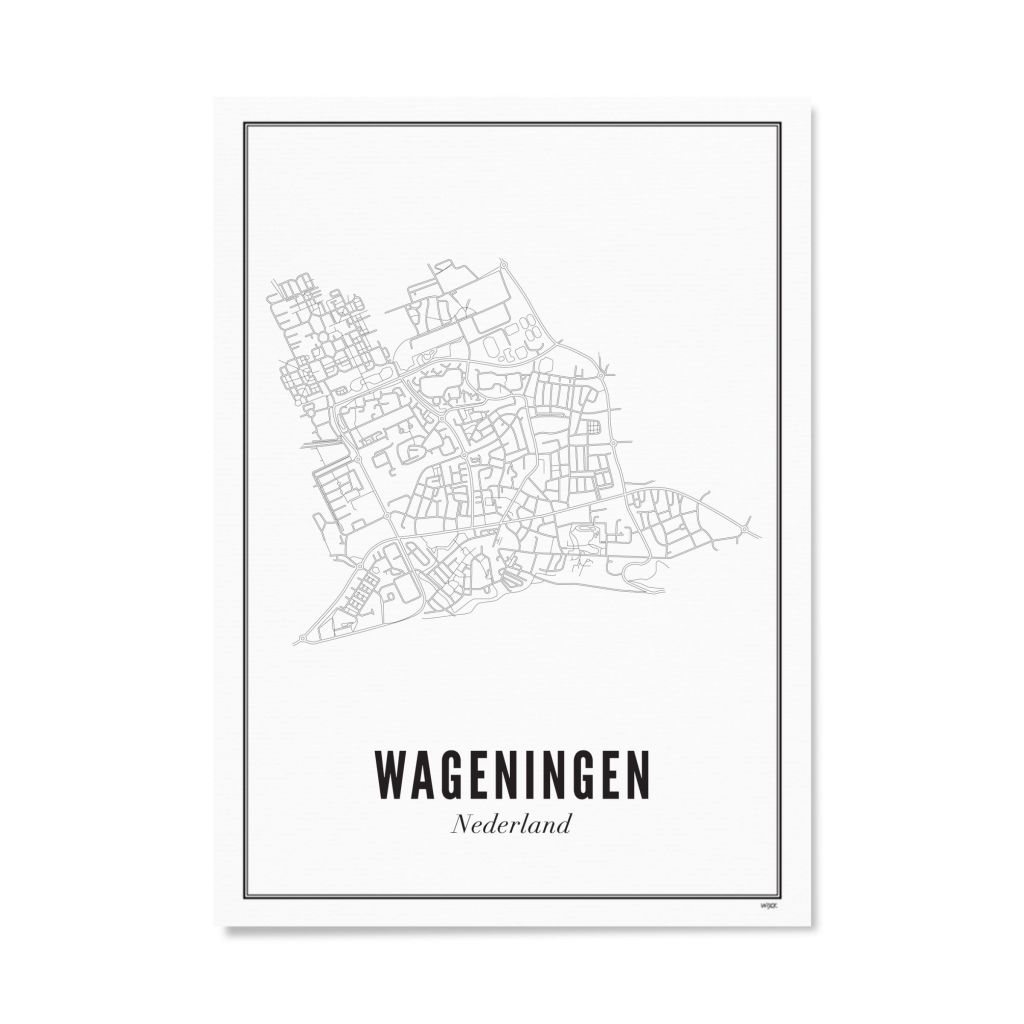 Poster van Wageningen - Stad | WIJCK. 