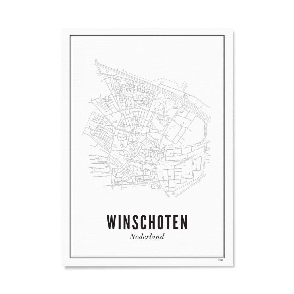 Poster van Winschoten - Stad | WIJCK. 