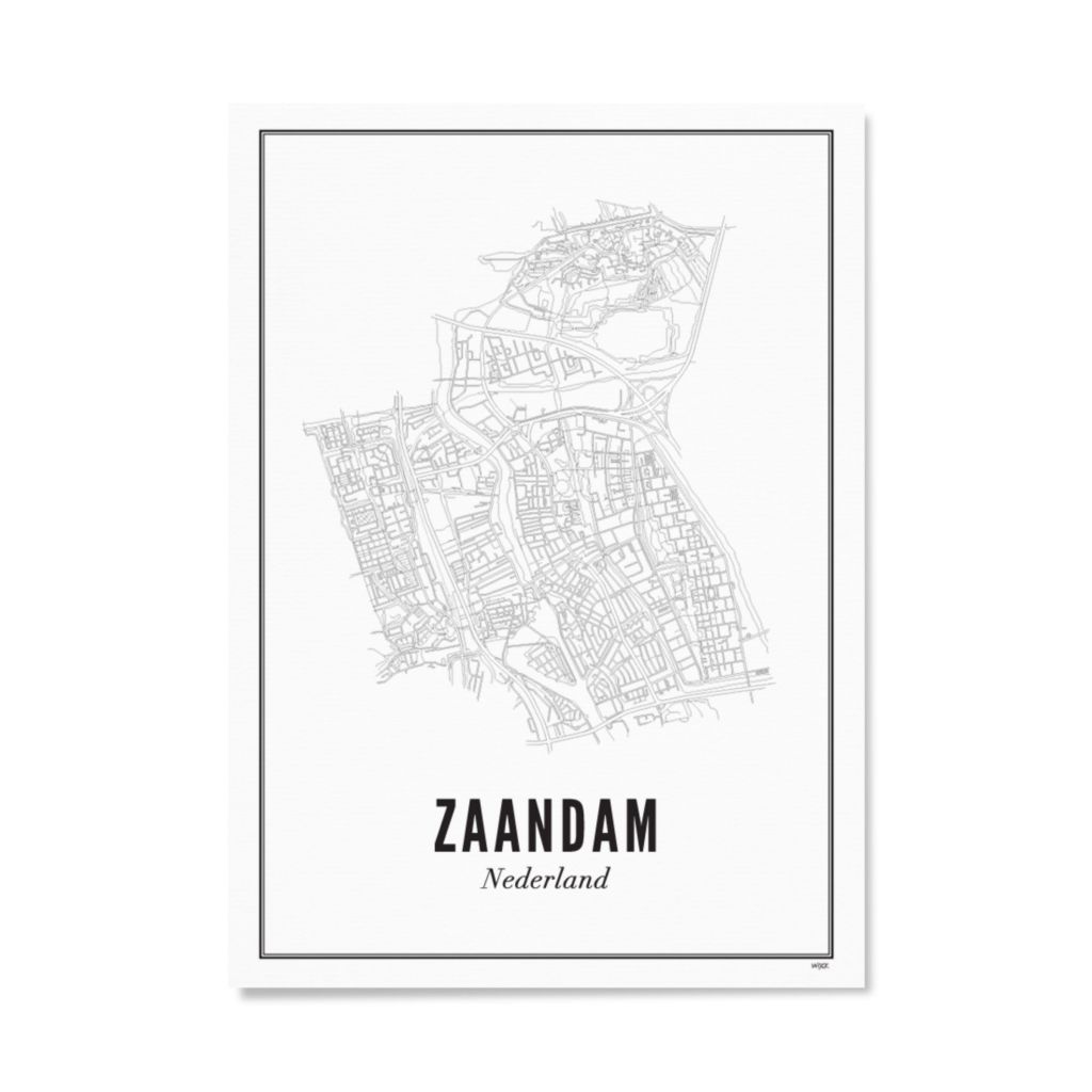 Poster van Zaandam - Stad | WIJCK. 