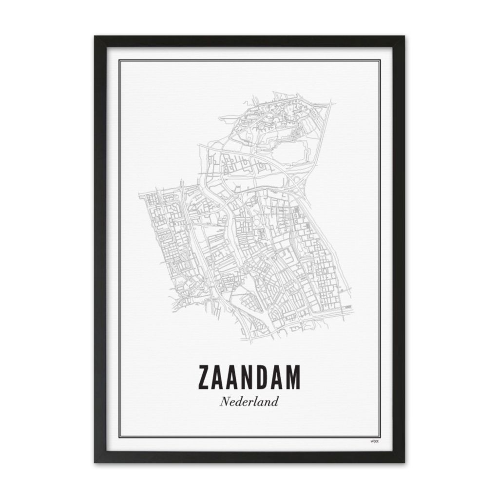 Poster van Zaandam - Stad | WIJCK. 