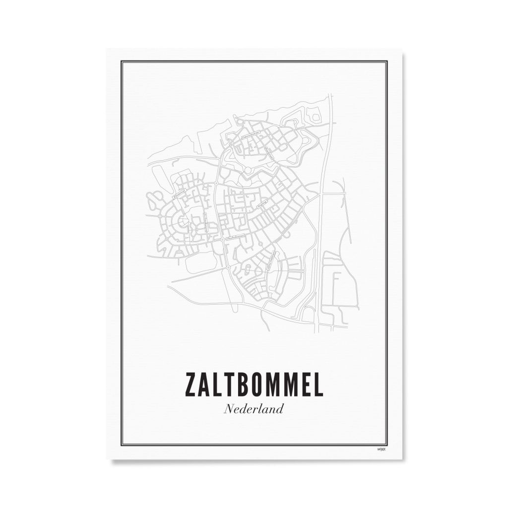 Poster van Zaltbommel - Stad | WIJCK. 