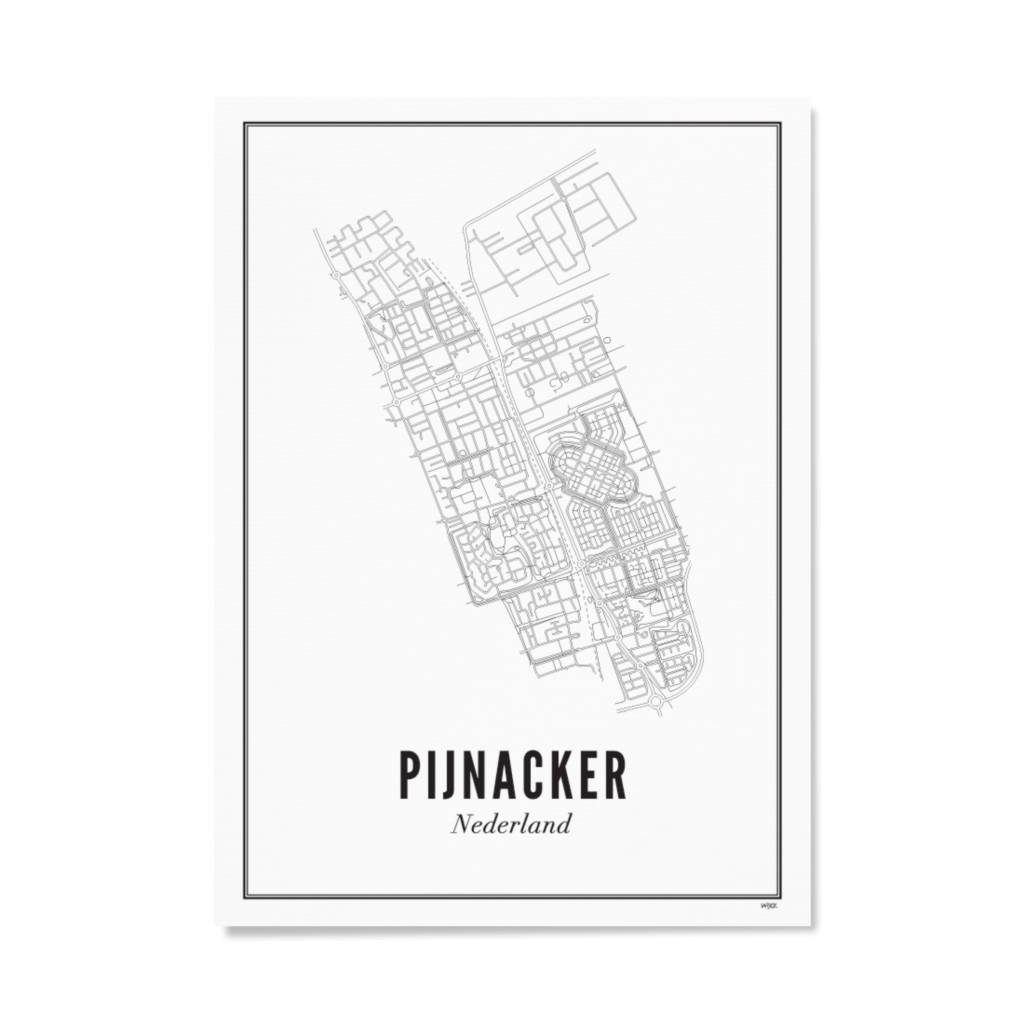 Poster van Pijnacker - Stad | WIJCK. 