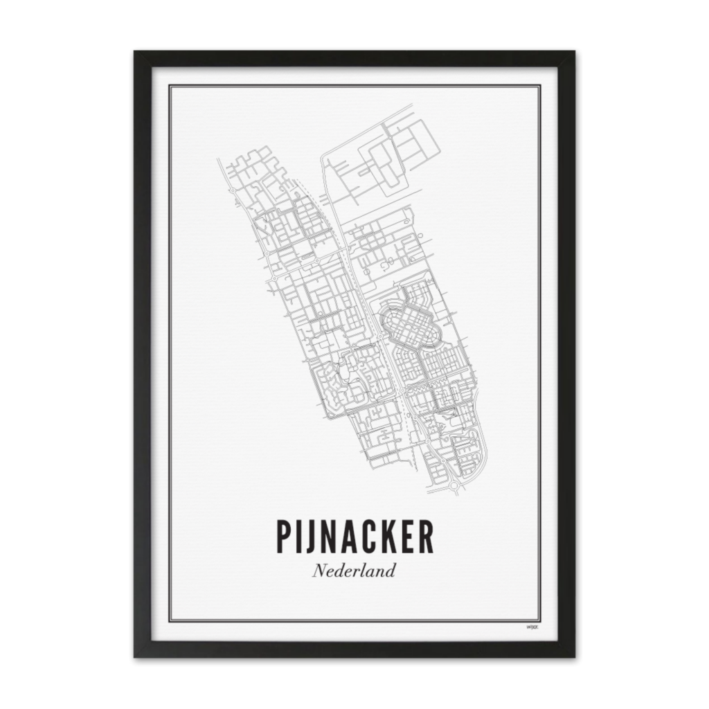 Poster van Pijnacker - Stad | WIJCK. 