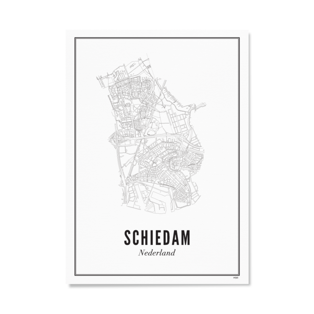 Poster von Schiedam - Stadt | WIJCK.