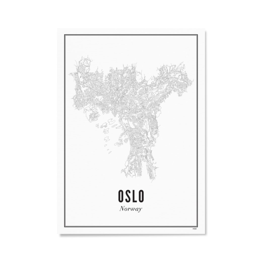 Poster von Oslo - Stadt | WIJCK.