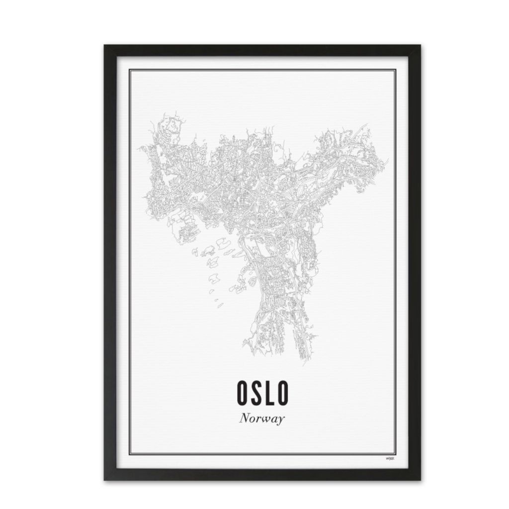 Poster von Oslo - Stadt | WIJCK.