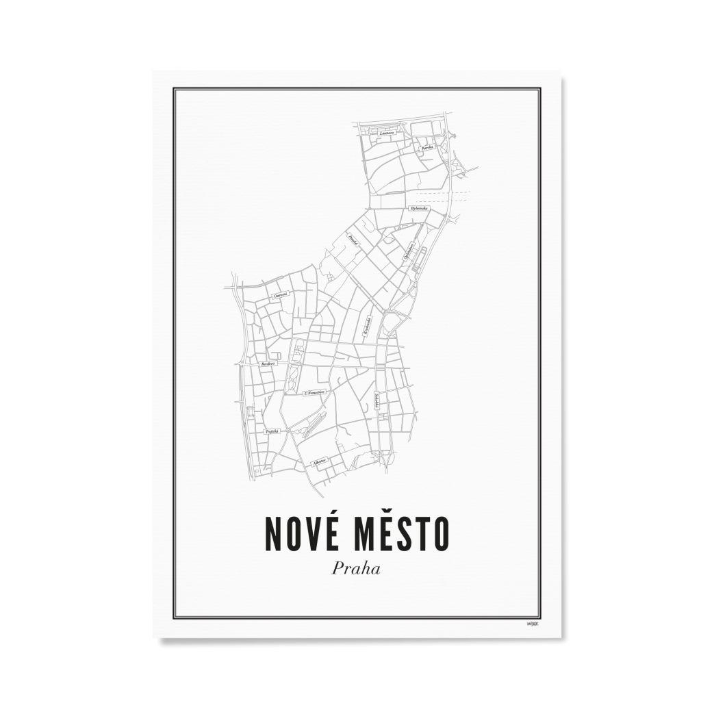 Poster of Prague - Nové Město | WIJCK.