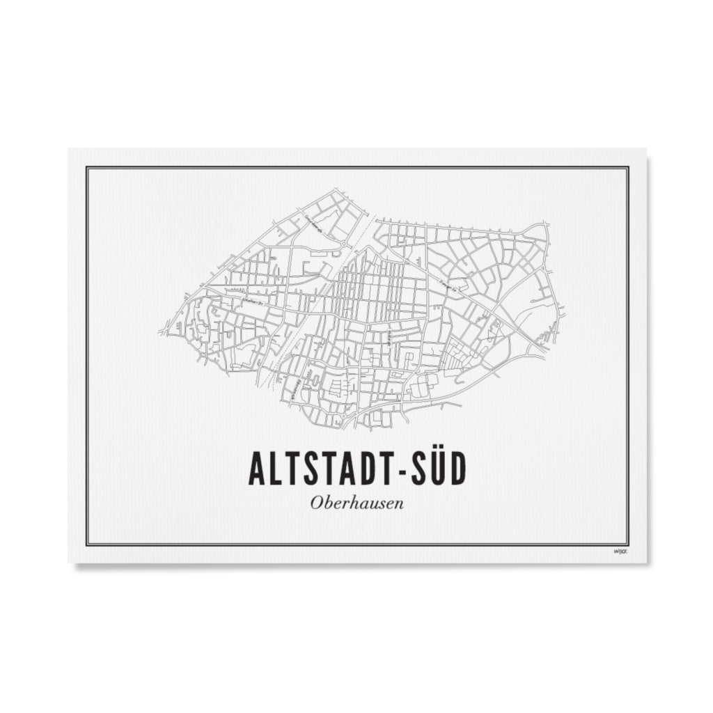 Poster van Oberhausen - AltStadt-Süd | WIJCK. 