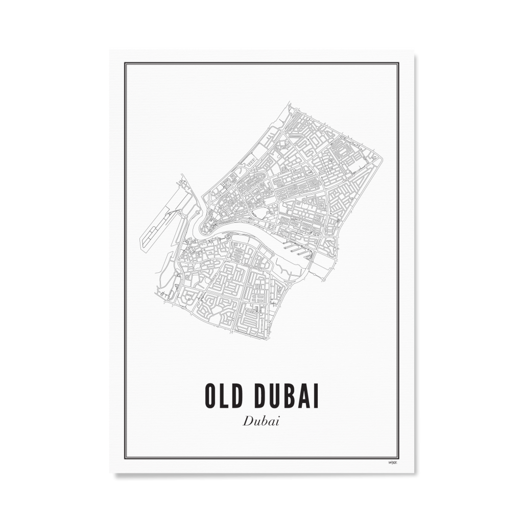 Poster van Dubai - Old Dubai | WIJCK. 