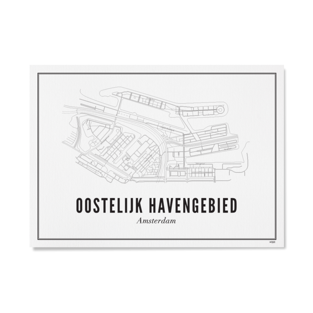 Poster of Amsterdam - Oostelijk Havengebied | WIJCK.