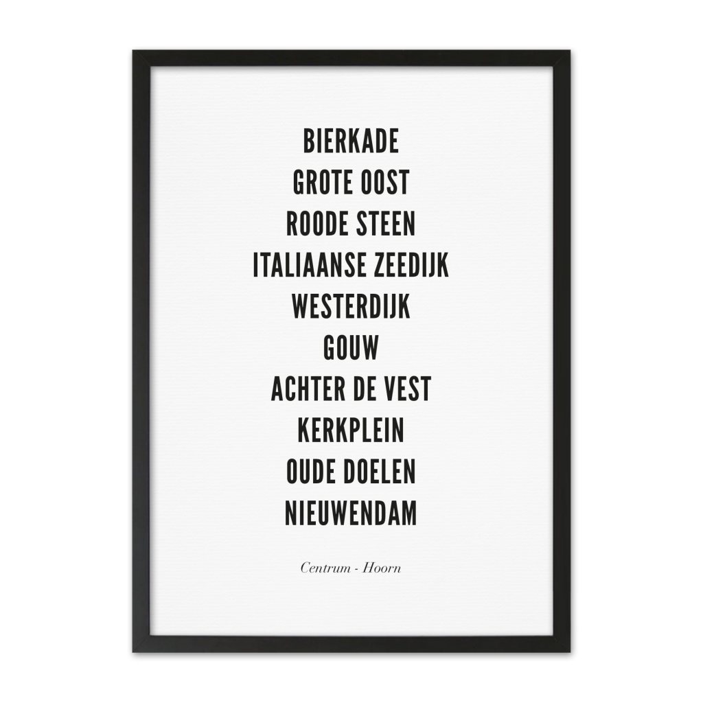 Poster von Hoorn - Zentrum | WIJCK.